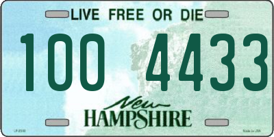 NH license plate 1004433