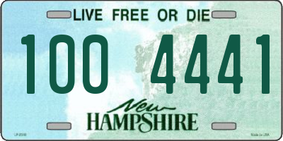 NH license plate 1004441