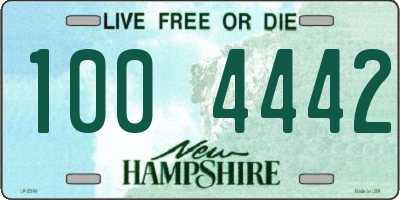 NH license plate 1004442