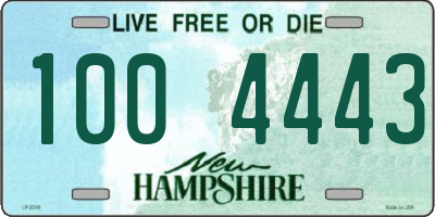 NH license plate 1004443