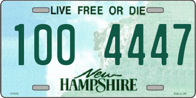NH license plate 1004447