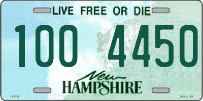 NH license plate 1004450