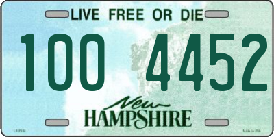 NH license plate 1004452