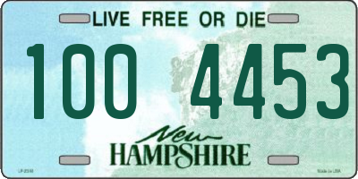 NH license plate 1004453
