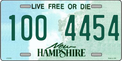 NH license plate 1004454