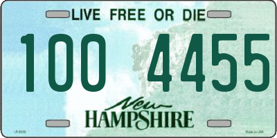 NH license plate 1004455