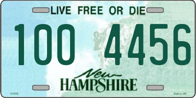 NH license plate 1004456