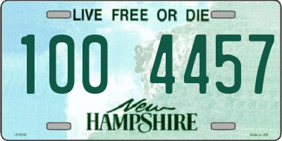 NH license plate 1004457