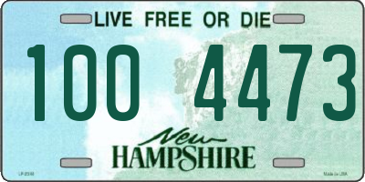 NH license plate 1004473