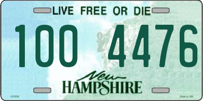 NH license plate 1004476