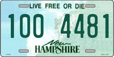NH license plate 1004481