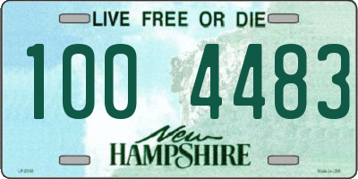 NH license plate 1004483