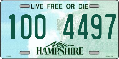 NH license plate 1004497