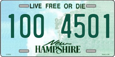 NH license plate 1004501