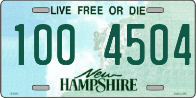 NH license plate 1004504