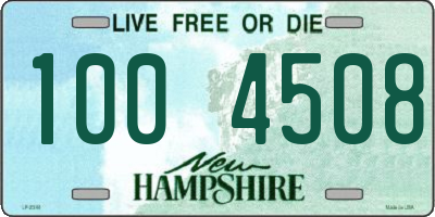 NH license plate 1004508