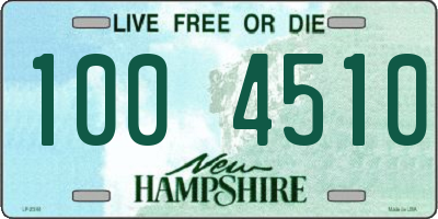 NH license plate 1004510