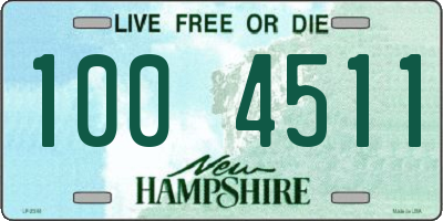 NH license plate 1004511