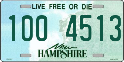NH license plate 1004513