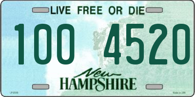 NH license plate 1004520