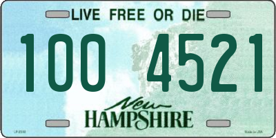 NH license plate 1004521