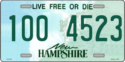 NH license plate 1004523