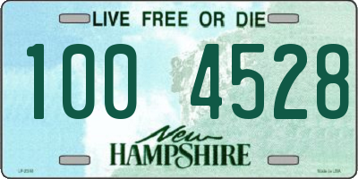 NH license plate 1004528