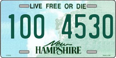 NH license plate 1004530