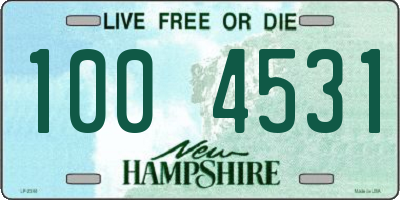 NH license plate 1004531