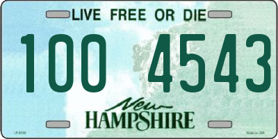NH license plate 1004543