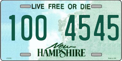 NH license plate 1004545