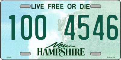 NH license plate 1004546