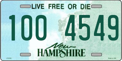 NH license plate 1004549