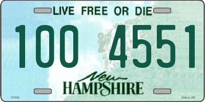 NH license plate 1004551