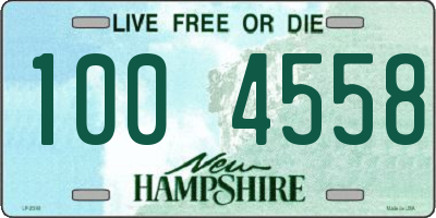 NH license plate 1004558