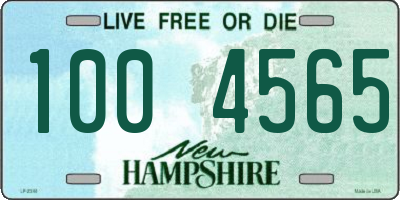 NH license plate 1004565