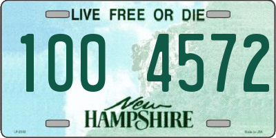 NH license plate 1004572