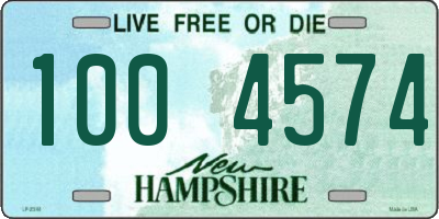 NH license plate 1004574