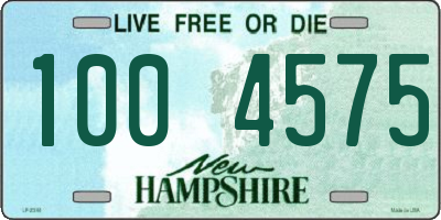 NH license plate 1004575