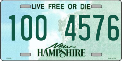 NH license plate 1004576