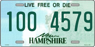 NH license plate 1004579