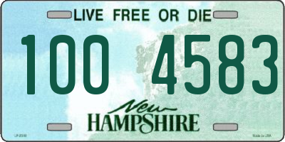 NH license plate 1004583