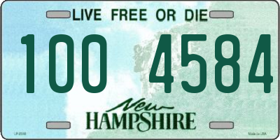 NH license plate 1004584