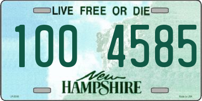 NH license plate 1004585