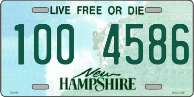 NH license plate 1004586