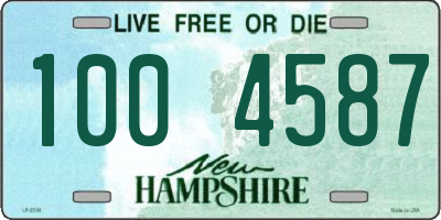 NH license plate 1004587
