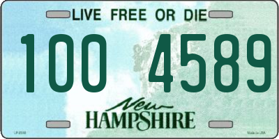 NH license plate 1004589