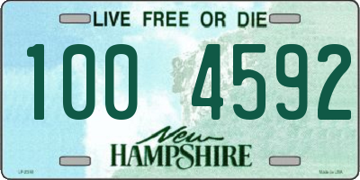 NH license plate 1004592