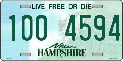 NH license plate 1004594