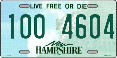 NH license plate 1004604